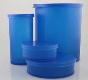 Blue Static Dissipative containers in various sizes.