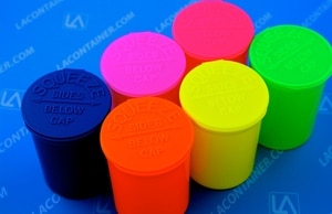 Neon Fluorescent Colors Squeezetops containers 