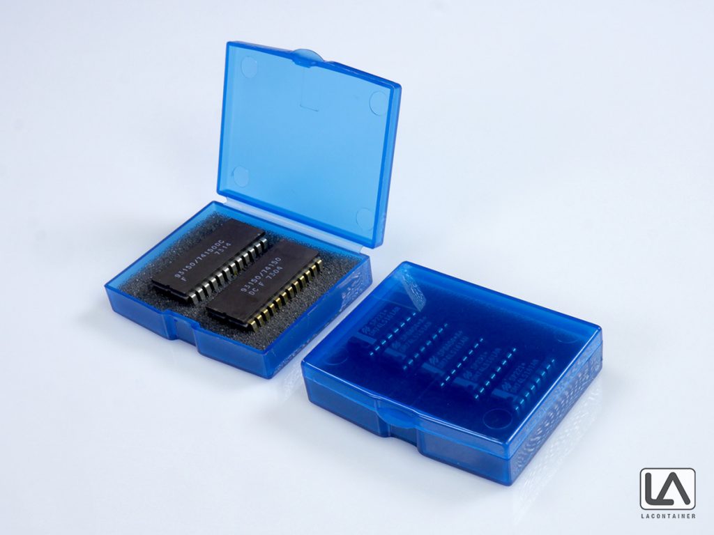 Small Square BAS-PP ESD Plastic Boxes With Protective Foam Inserts