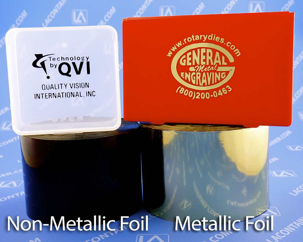 Custom Hot Stamping For Plastic Containers