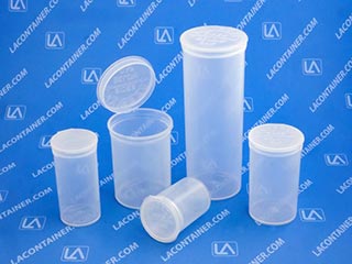 Squeezetops Child Resistant Plastic Pharmacy Containers